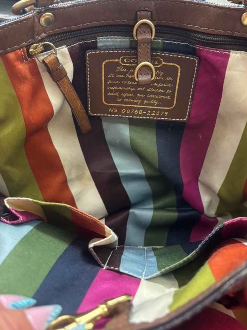 Vintage Coach Legacy Denim Tote - Picture 3 of 4
